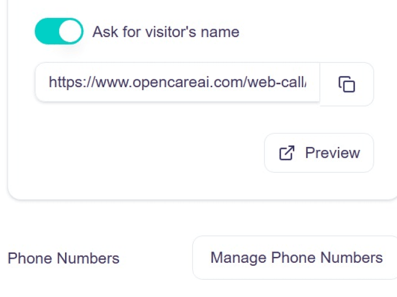 Deployment dashboard with phone and web integration options